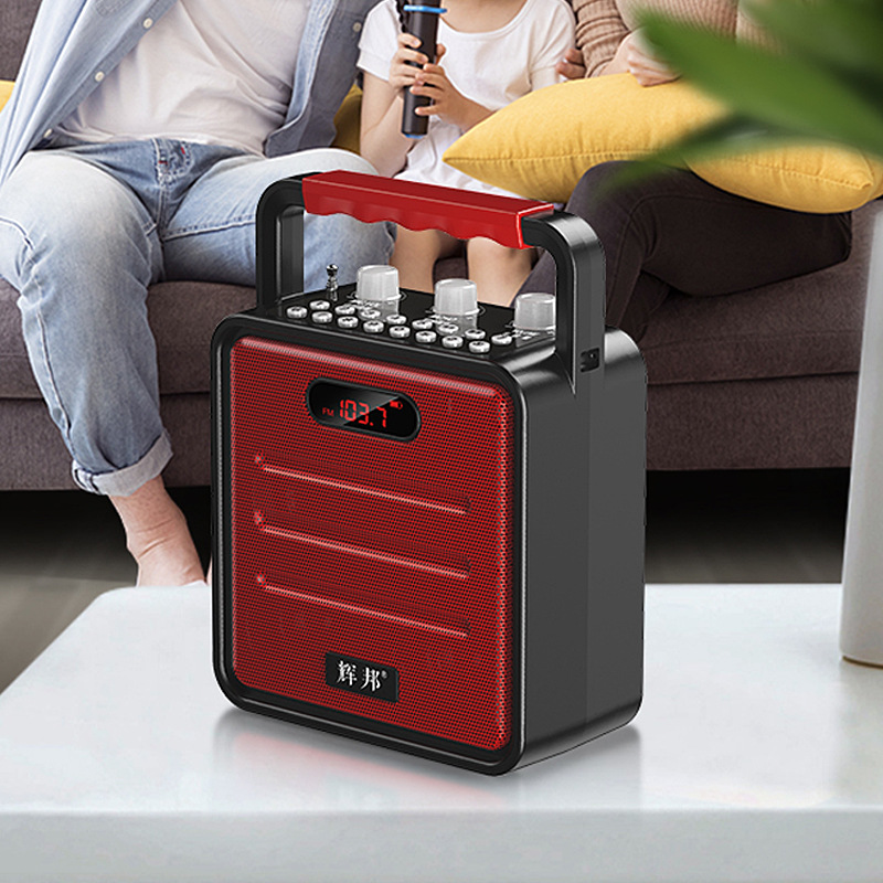 辉邦kk-81无线蓝牙音箱迷你手提便携式usb插卡户外手提广场舞音响