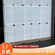 亚克力展示架透明渐变服装鞋子包包手办酒柜磨砂柜子亚克力置物架