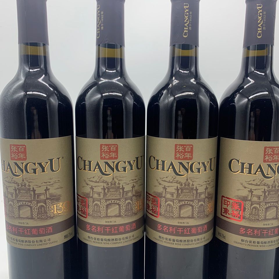 国产红酒多名利干红葡萄酒烟台红酒整箱百年印象多名利干红红酒