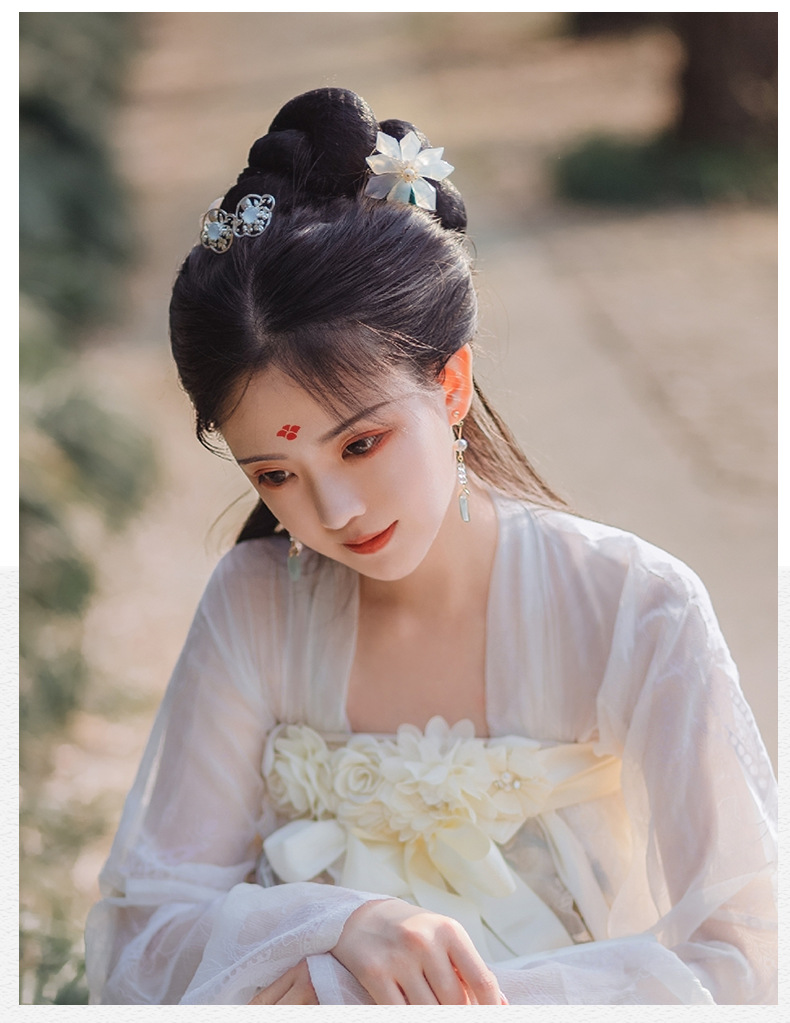 宋制麻花假发包古风汉服发包古装发髻造型后脑勺垫发型牛角全套装