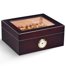 现货西班牙雪松木便携古巴雪茄烟盒子大容量雪茄恒湿保湿雪茄盒