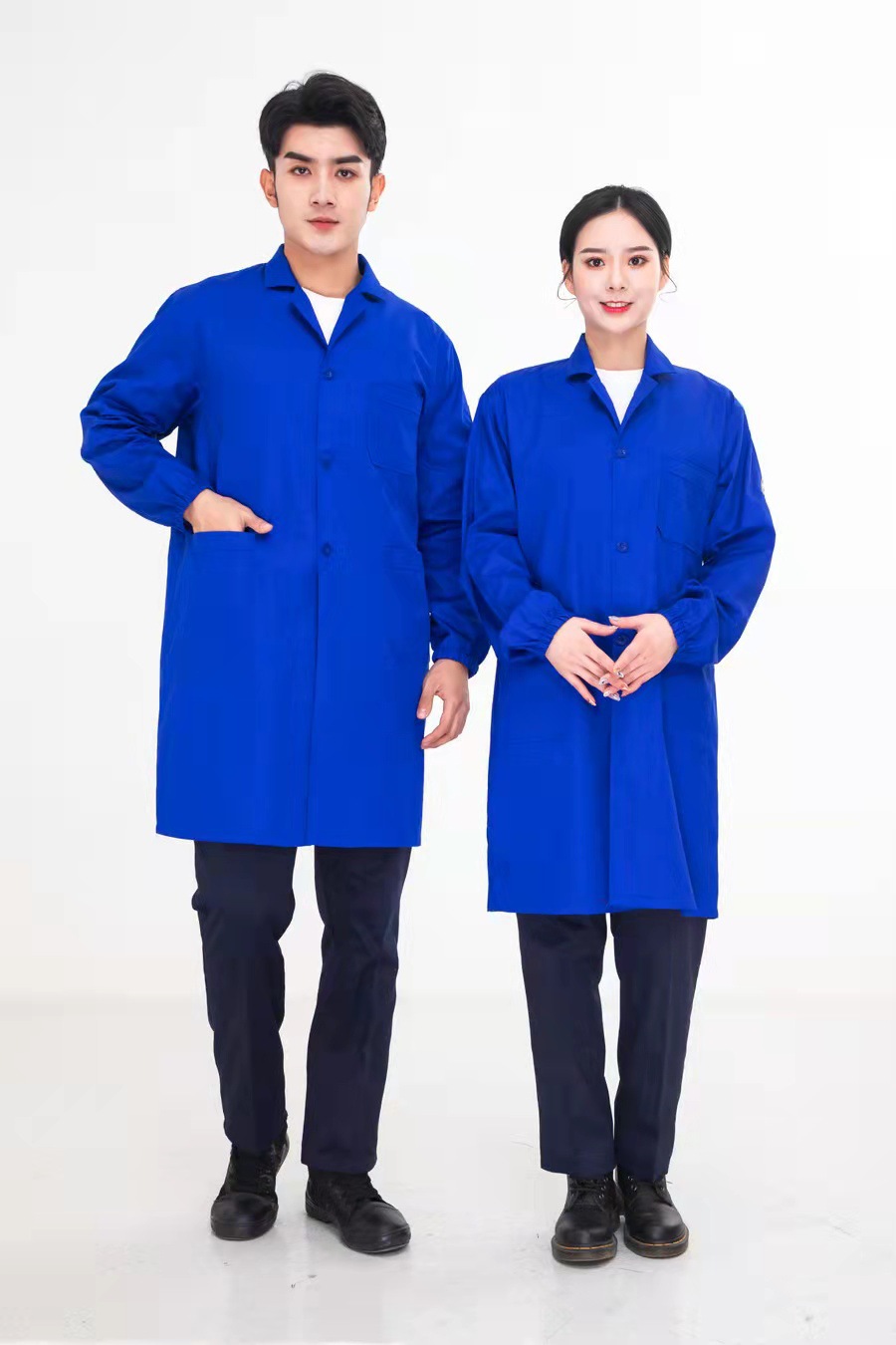 定工作制服防静电大褂耐磨防尘仓库搬运蓝大褂汽修劳保食品厂大褂