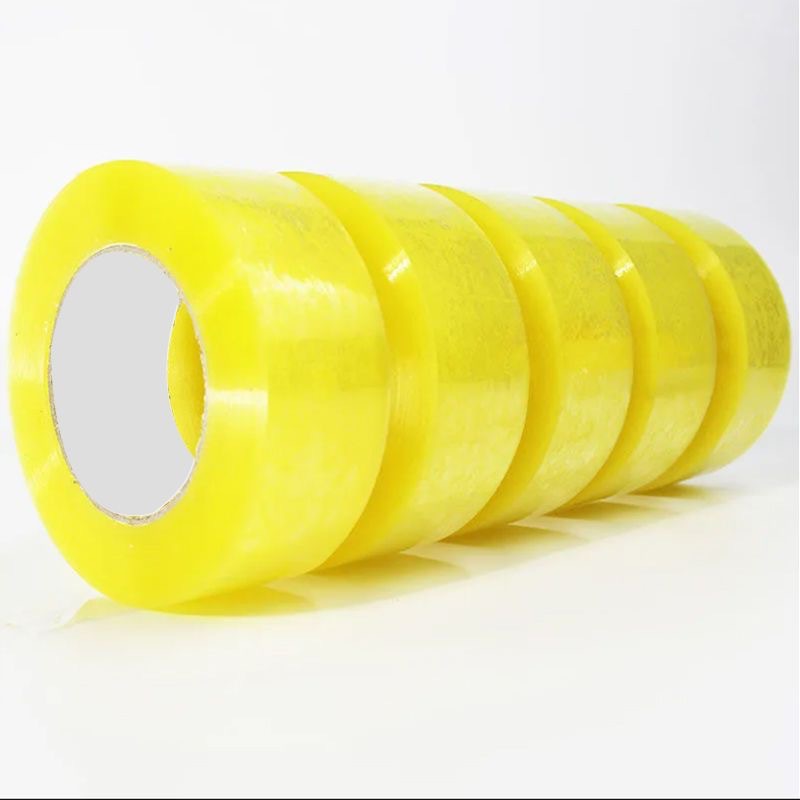 Transparent Tape Large Packaging Whole Box Wholesale Width 6cm Thickness 2.3cm Tape Express Yellow Adhesive Glassine Tape Adhesive Tape