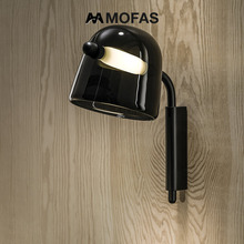 MOFAS后现代简约北欧风创意书房设计师客厅玻璃卧室床头灯墙壁灯