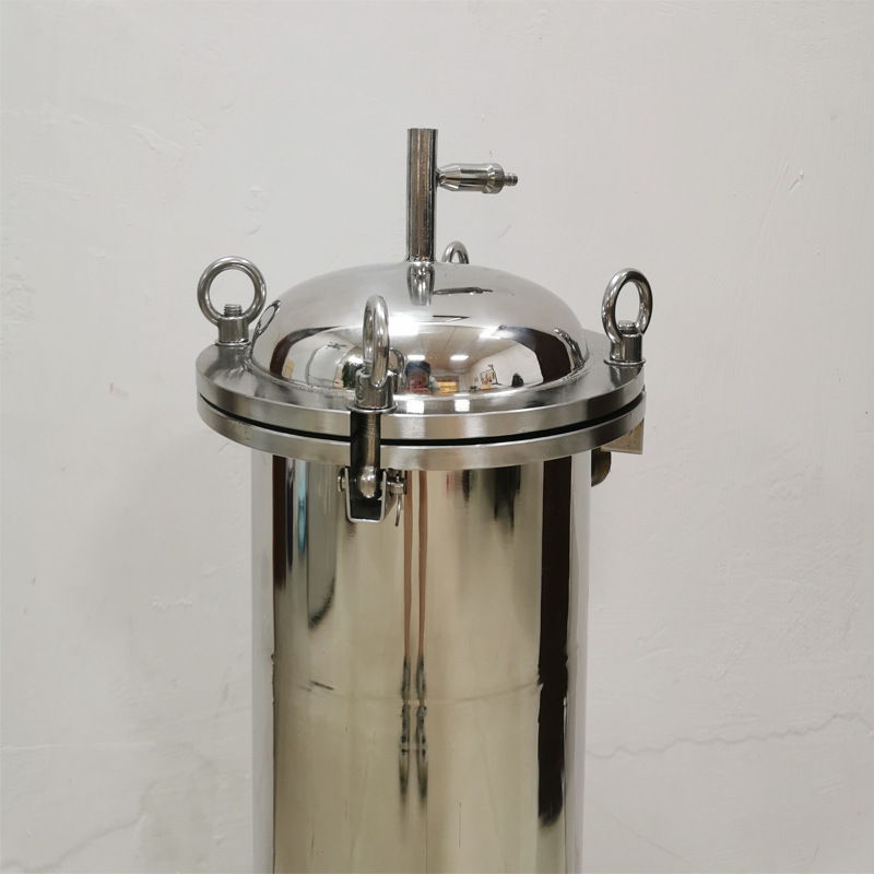 葡萄酒厂过滤颗粒残渣配套10微米pp滤袋304不锈钢袋式过滤器净水