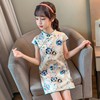 Rich collar brand Children's clothing girl A summer Umbrella Cheongsam skirt TZM (activity)