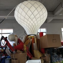 北欧带光源新款吊灯蚕茧创意热气球酒店软装会所工程大型蚕丝吊灯