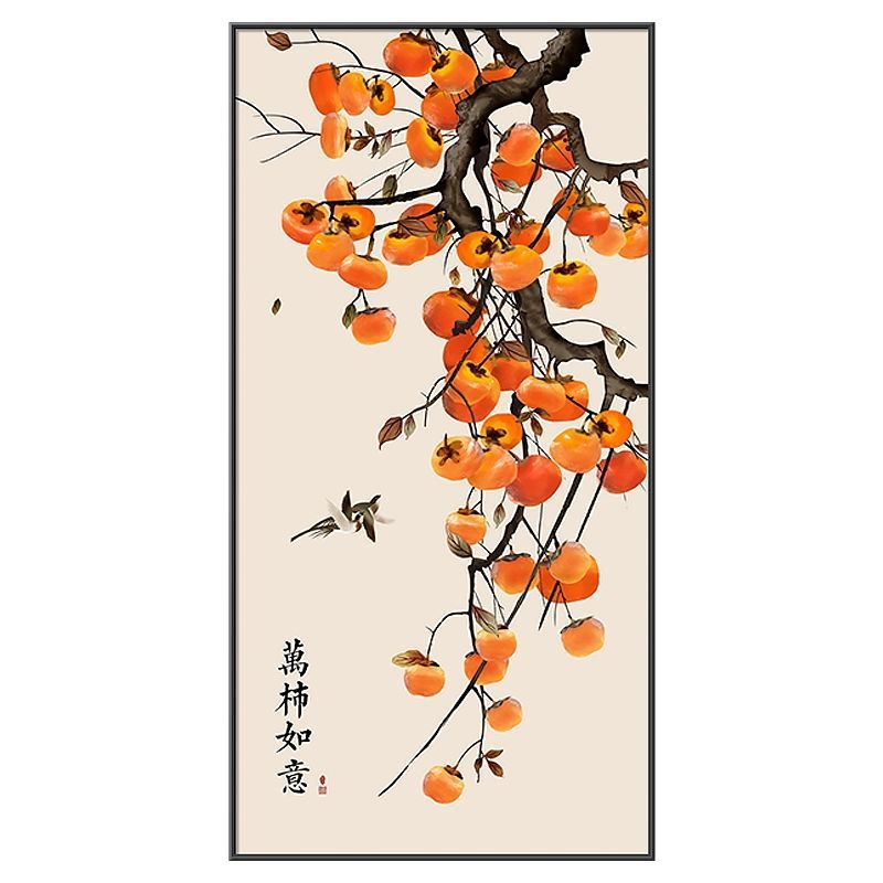 89成交9件荷花鲤鱼国画水墨画花鸟虫鱼招财纳福风水画莲花卷轴画丝绸