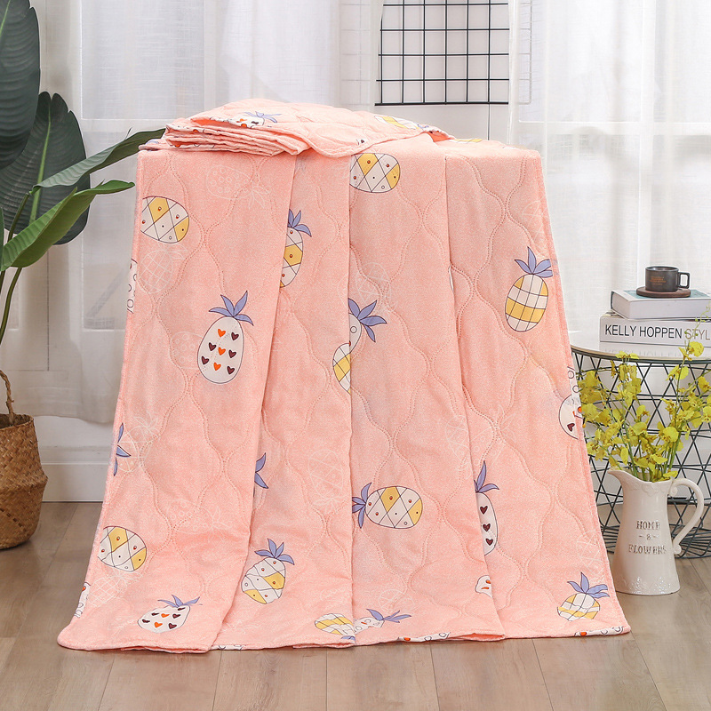 Diamond Velvet Skin-Friendly Velvet Summer Blanket Wholesale Machine Washable Airable Cover Movable Thin Quilt Single Double Summer Quilt Wholesale