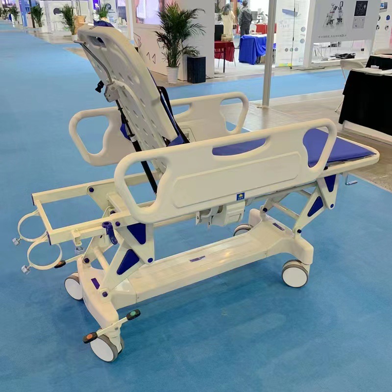 医用abs转运车 胃镜检查床手术推车急救车病人转运床抢救室对接车