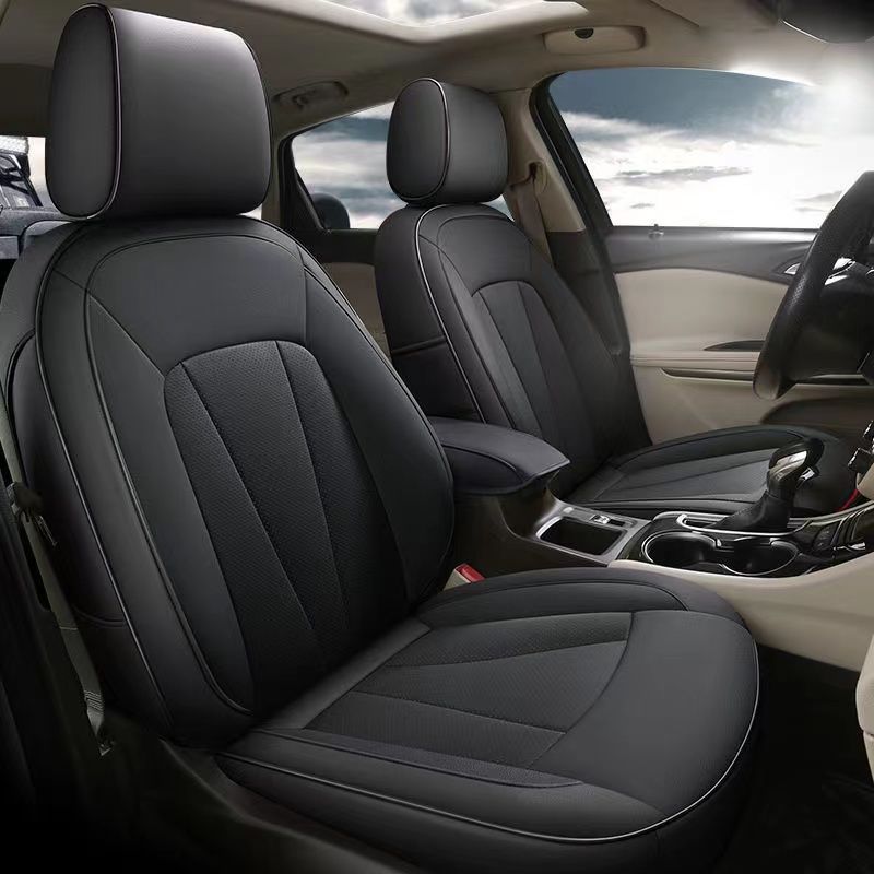 b4j汽车座套全包围真皮座椅套现做威朗宝来朗逸英朗四季通用翻毛 图片