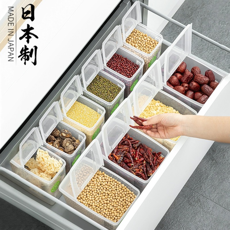 日本NAKAYA芝士片收纳盒冰箱用葱姜蒜水果保鲜盒翻盖黄油块分装盒