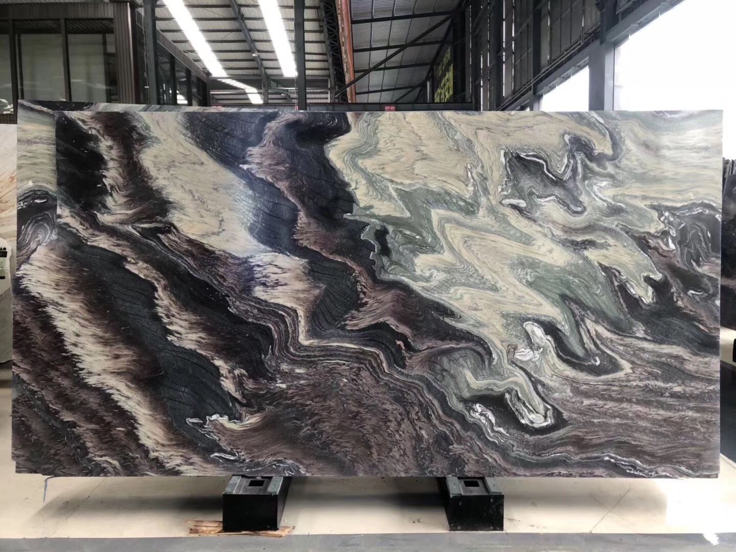 紫山水大理石背景墙 山水紫天然大理石台阶楼梯踏步