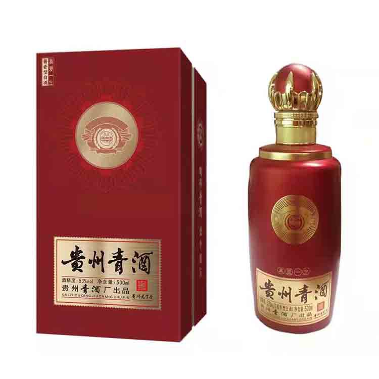 贵州青酒真爱一生白酒过年送礼整箱批发53度酱香型白酒粮食酒