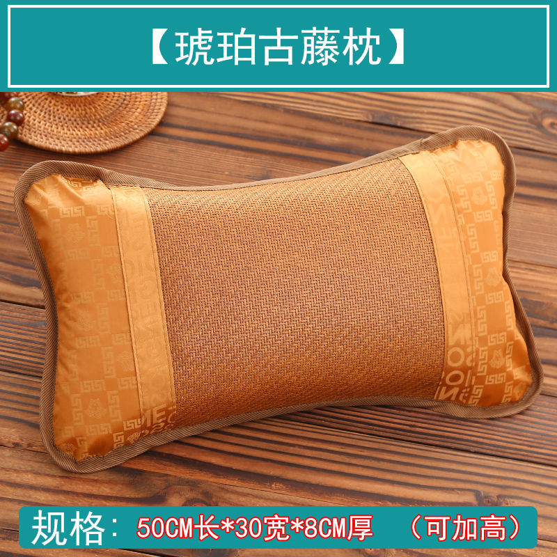 Summer Cool Pillow Summer Adult Ice Silk Cool Pillow Mahjong Summer Sleeping Mat Pillow Bamboo Cool Pillow Tea Student Pair Single