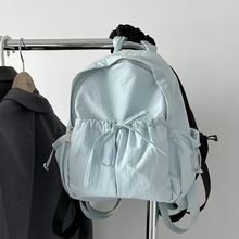 小脏柜 韩国小众尼龙双肩包旅行户外背包轻便百搭大容量学生书包