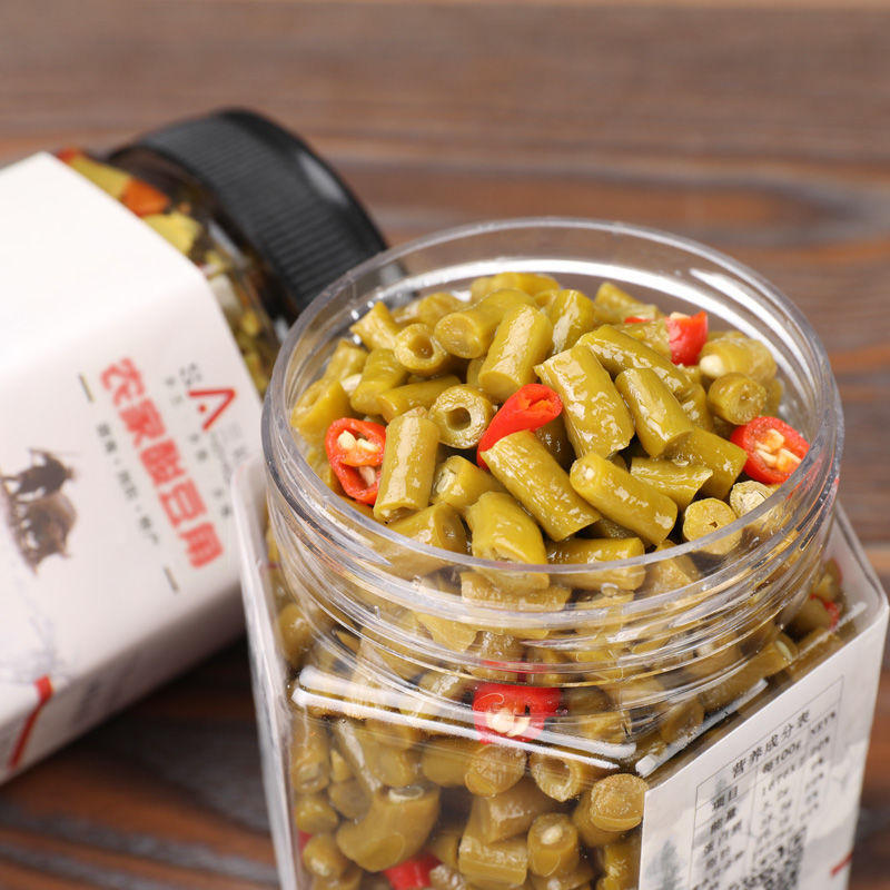 酸豆角批发咸菜下饭菜湖南特产农家自制开胃菜小菜泡菜酸菜罐装