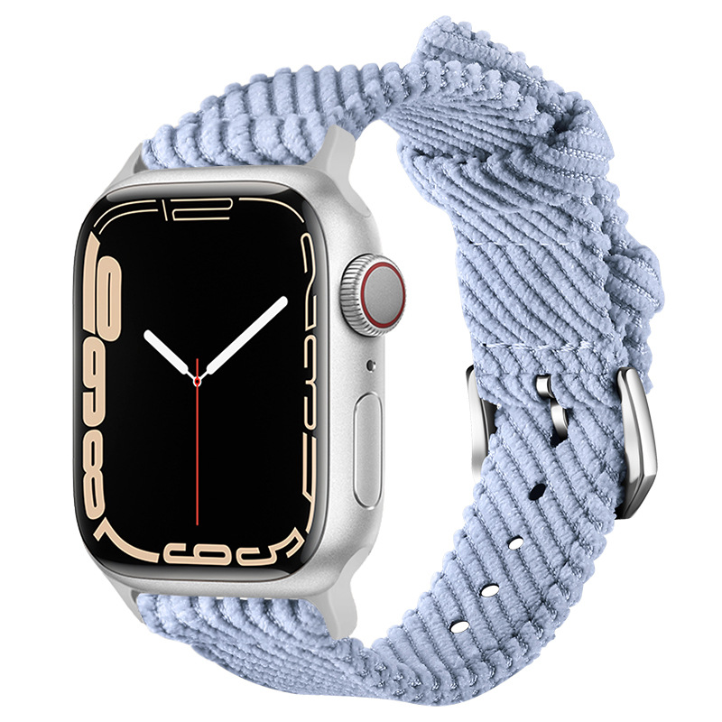 Suitable for Apple Iwatch Strap Corduroy High Density Woven Band Watch Band 20/22mm
