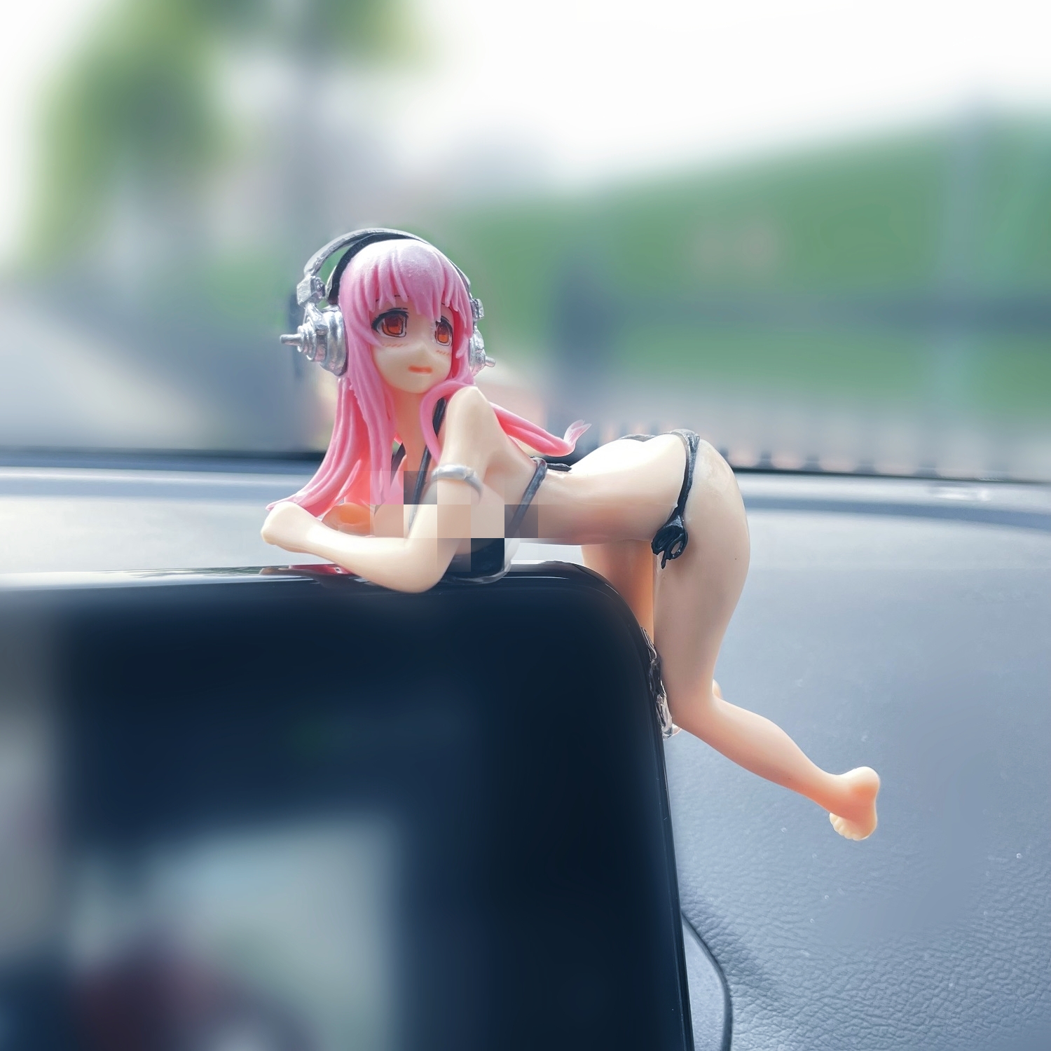 车载摆件索尼子手办性感美少女汽车中控屏幕装饰摆件饰品新款