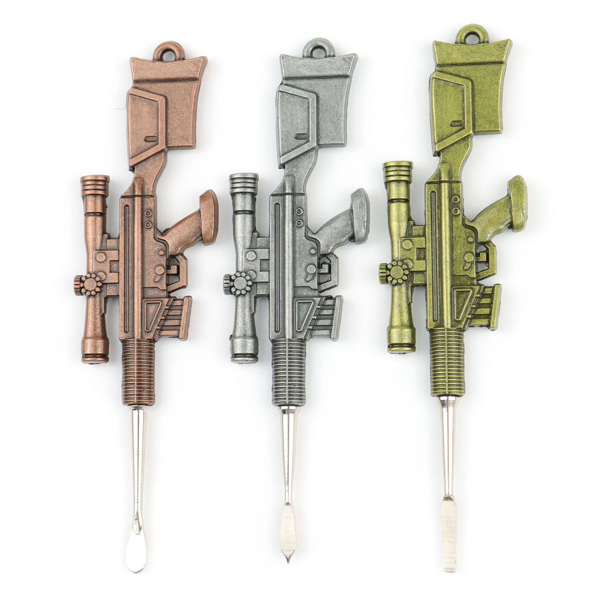 亚马逊新款mk14狙击步枪烟膏勺金属烟具配件烟膏涂抹工具dab tool