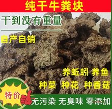 纯干牛粪块天然发酵农家有机肥种花种菜家庭园艺肥牛屎牛粪饼底肥