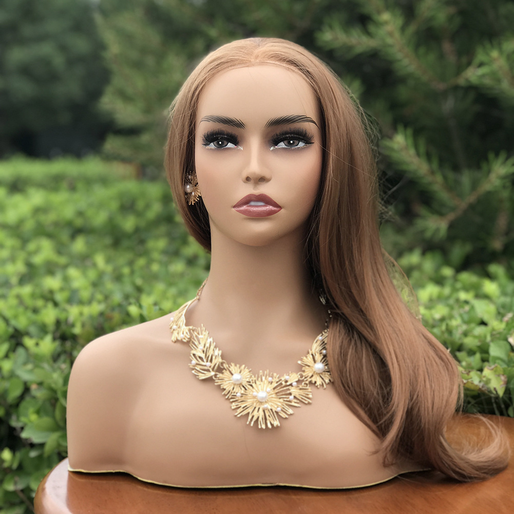 假发头模 欧美半身模特头 耳环项链展示女模特头mannequin head