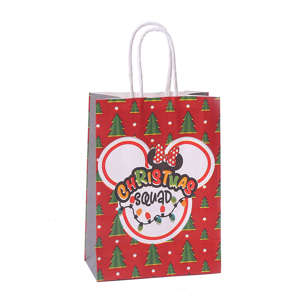 New Animal Cartoon Cartoon Theme Handbag Cute Food Packaging Bag Buggy Bag Kraft Paper Bag Gift Bag