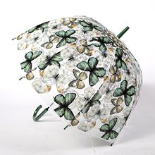 RST墨西哥风格蝴蝶伞彩色透明阿波罗鸟笼伞时尚创意伞具