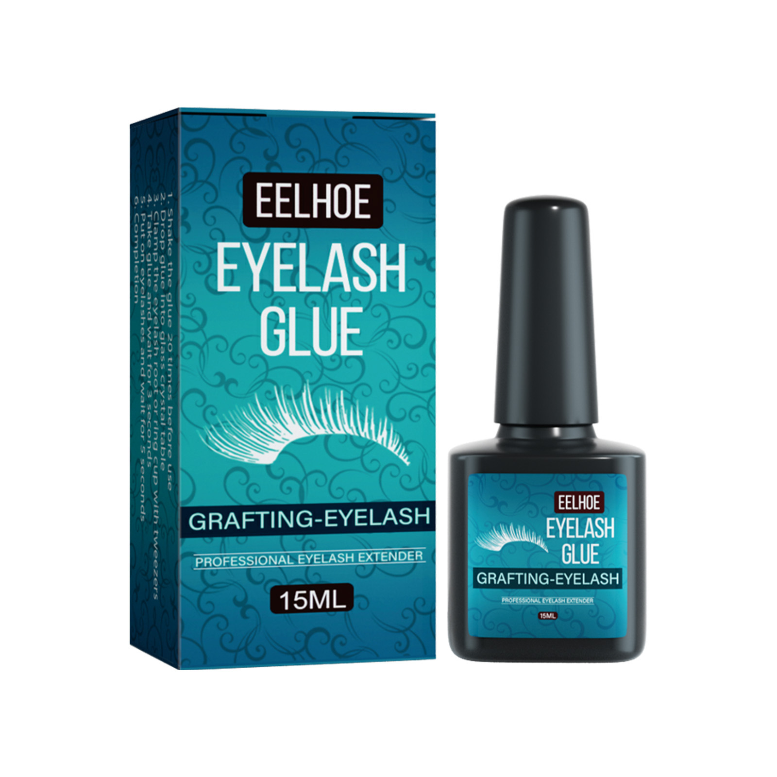 Eelhoe Eyelash Grafting Glue Mild Low Sensitivity Quick-Drying Eyelash Glue Waterproof No Glue Mark Beauty Eyelash Glue