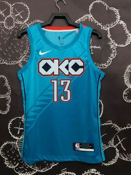 19赛季 雷霆城市版 7号 安东尼35号 杜兰特 13号 乔治nba球衣