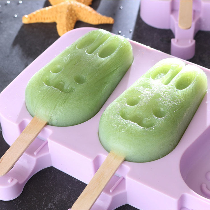 Ice-Cream Mould Ice Cube Mold Home Children Cute Homemade Ice Creams and Sorbets Popsicle Popsicle Stick Popsicle 0750