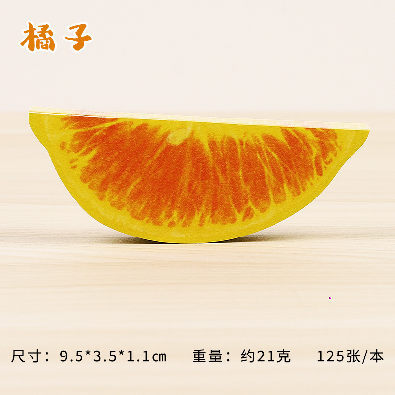 Creative Personalized Stationery Wholesale DIY Fruit Note Paper Apple Notepad Fruit Sticky Notes Wholesale Factory