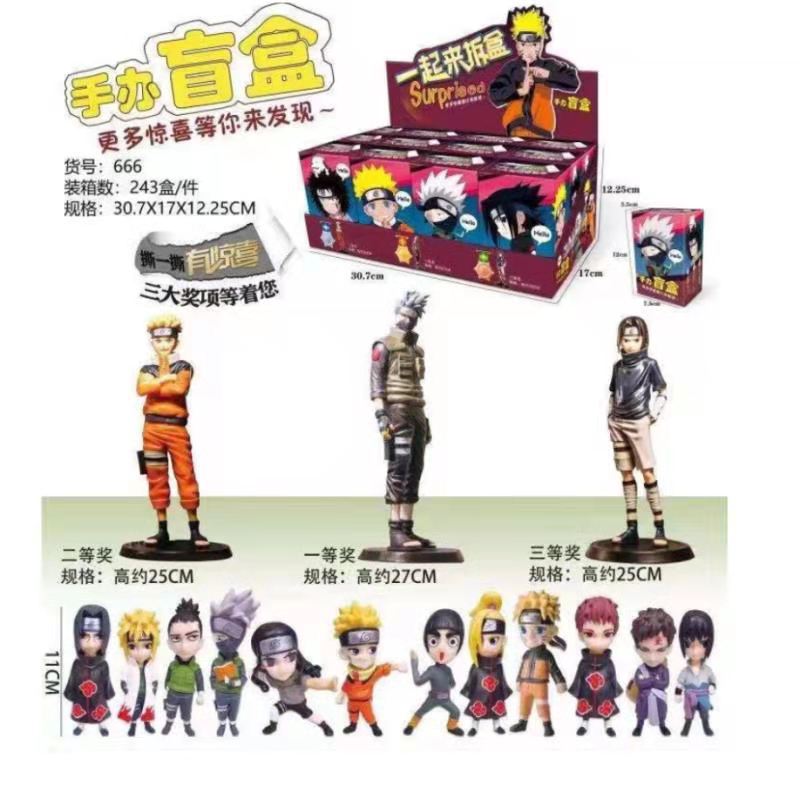 Internet Celebrity Naruto Series Surprise Blind Box Hand-Made Hot Sale One Piece Doll Blind Box Toy in Stock Wholesale