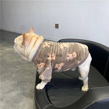 巴哥法斗衣服秋冬装加厚绒衣保暖卫衣斗牛犬柴犬大码狗狗衣服