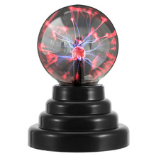 厂家直销USB电池创意静电魔球摆件闪电发光球感应魔法球3寸离子球