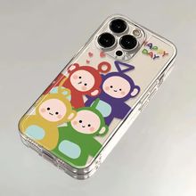 天线宝宝适用苹果15PROMAX手机壳iPhone14卡通13防摔12透明11软壳