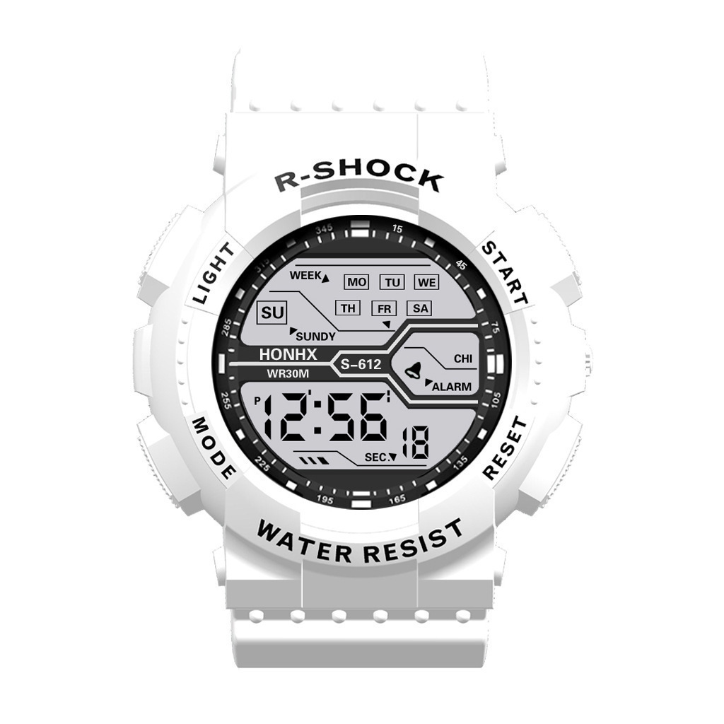 Spot Multi-Functional Electronic Sport Watch Men and Teenagers Luminous Alarm Clock Waterproof Watch Male Student Watch