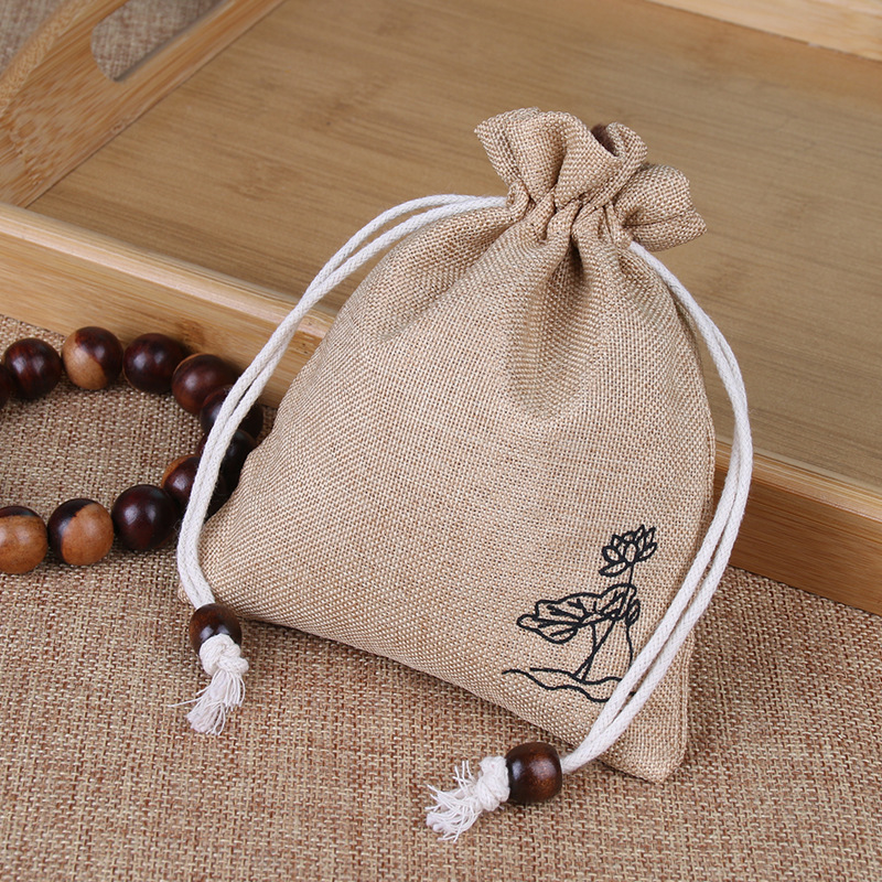 Braclet Bag Storage Drawstring Pull String Small Cloth Bag Silk Pouch Beads Bracelet Hand Toy Gloves Jewelry Pure Cotton Collectables Bag