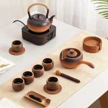 家用陶瓷泡茶壶烧水壶电陶炉侧把过滤煮茶器老白茶普洱小青柑