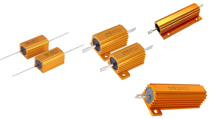 rx24黄金铝壳功率负载限流老化电阻5w10w25w50w100w200w300w500w