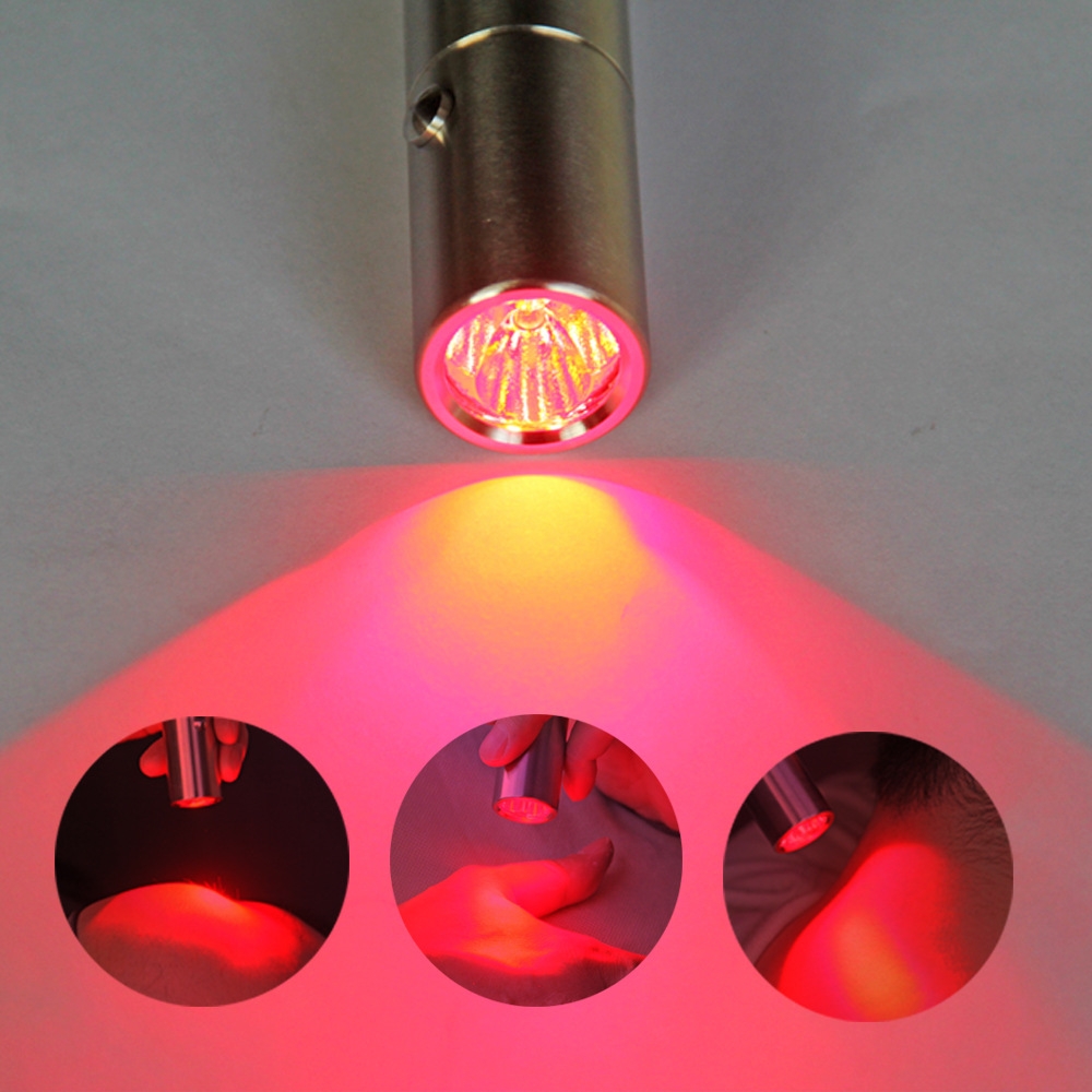 跨境货源手电筒亚马逊红外线理疗灯红光红外线灯红外灯便携式