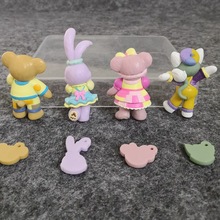 4款芭蕾兔饼干 男熊公仔 画家 史黛拉兔 手机壳配件 装饰摆件