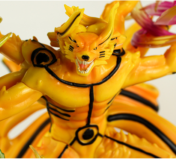 火影忍者手办旋涡鸣人九尾妖狐场景gk雕像模型摆件