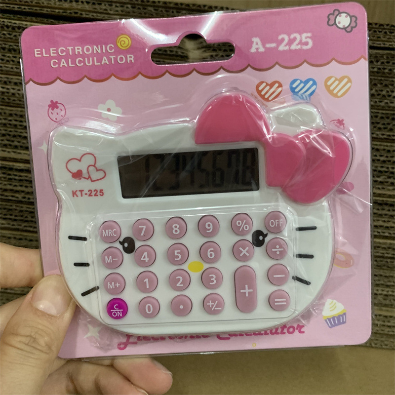 Foreign Trade Cross-Border Sanrio Clow M Modeling Calculator Big Ear Dog 8-Bit Computer Mini-Portable Calculator