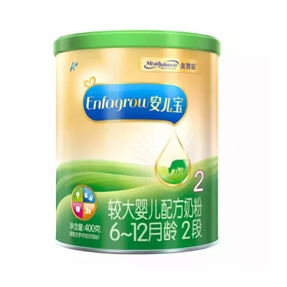 【小罐装】美赞臣五星草饲安儿宝婴儿配方奶粉123段400g试用装