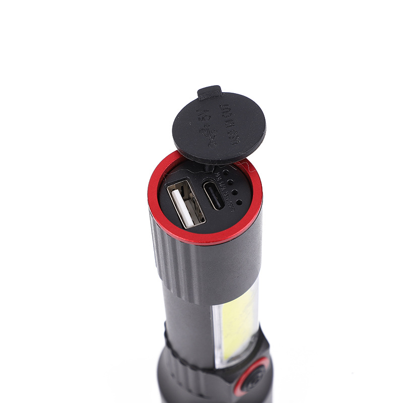 New LED Rechargeable Explosion-Proof Flashlight Car Work Light Strong Light Safety Flashlight Fire Flashlight