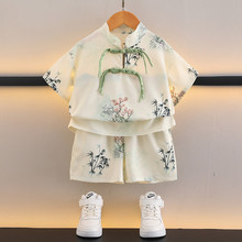 男童夏中国风六一套装端午宝宝传统服饰轻薄透气儿童外贸汉服
