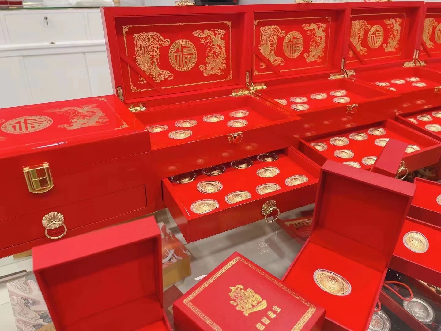 金元宝黄金纯银元宝摆件足金套装婚礼银行商务会销活动礼品