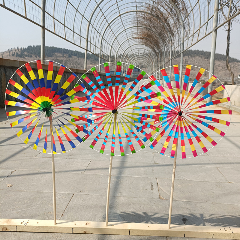 中国传统玩具批发品牌老北京双层风车传统手工制作风车沂蒙好事启风车