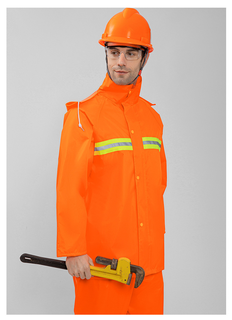 保洁环卫雨衣户外防汛应急雨衣雨裤劳保安全反光雨衣套装工作服